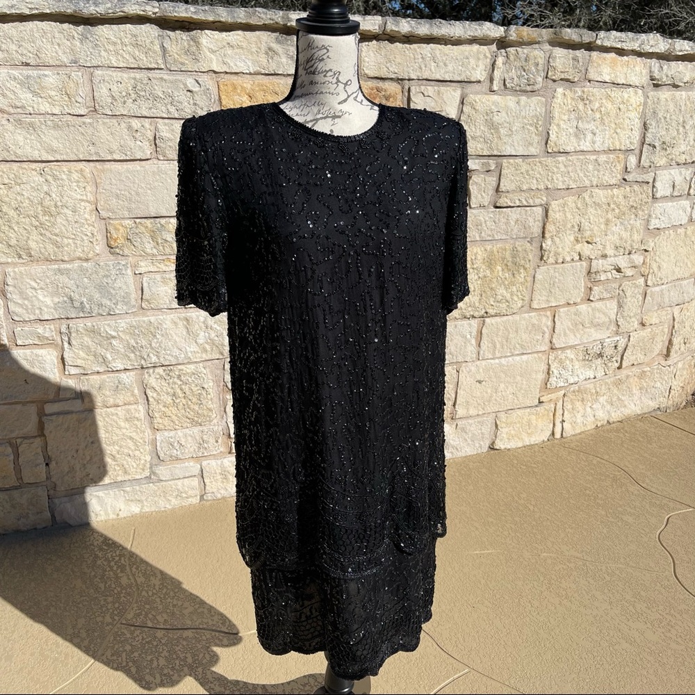 Black Sequin Dress
